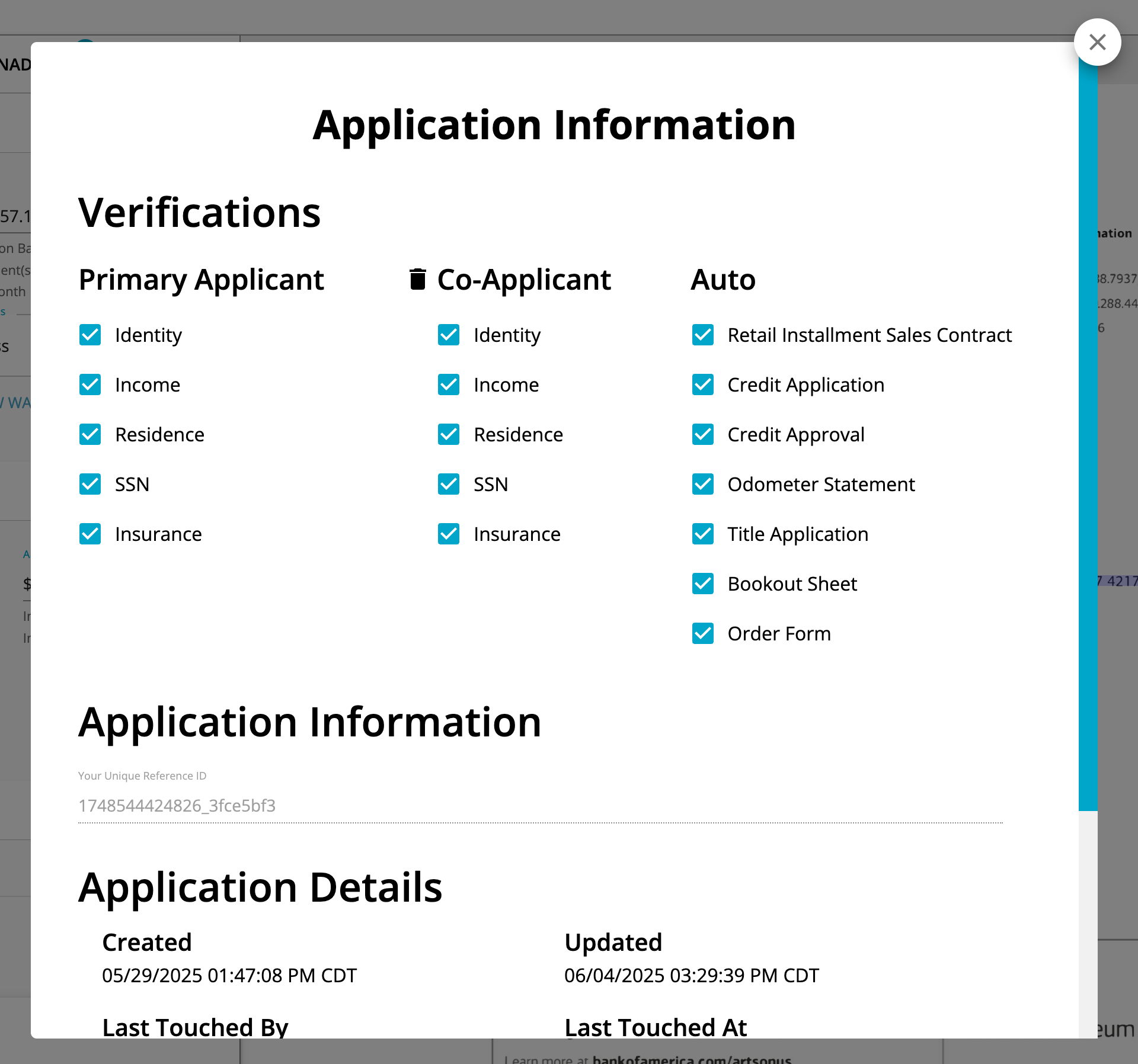 New Auto Application