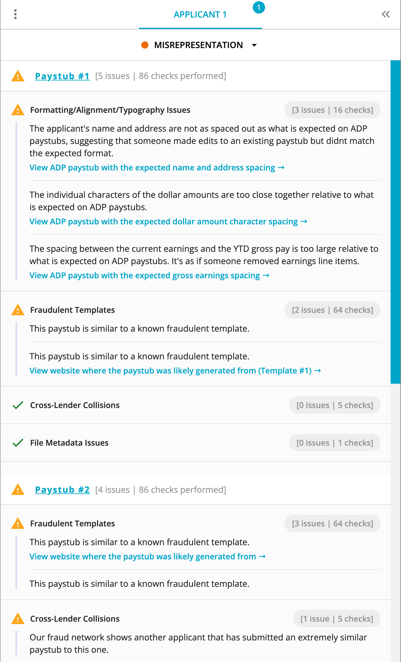 Current Defender Portal View top