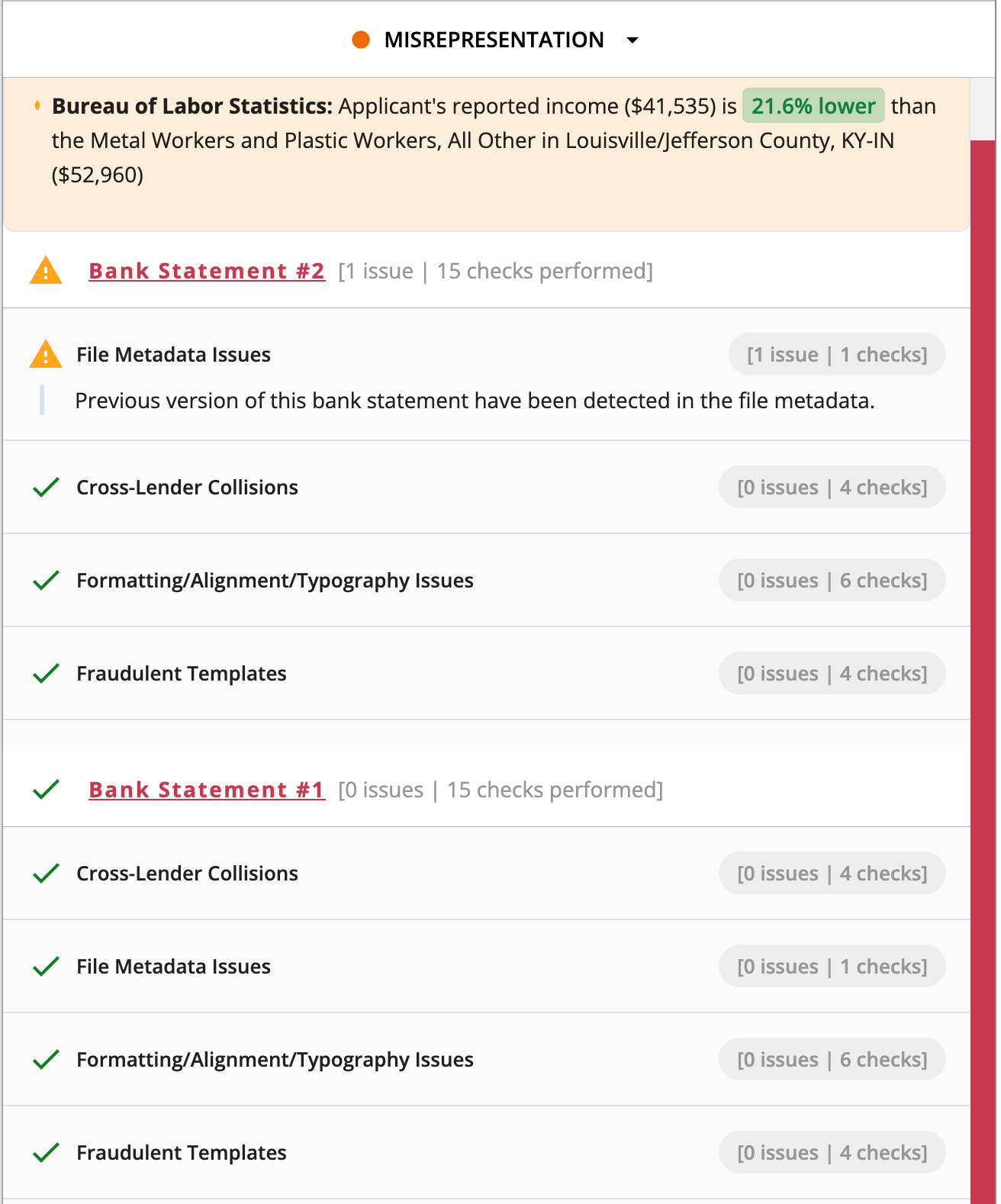 Current Defender Portal View