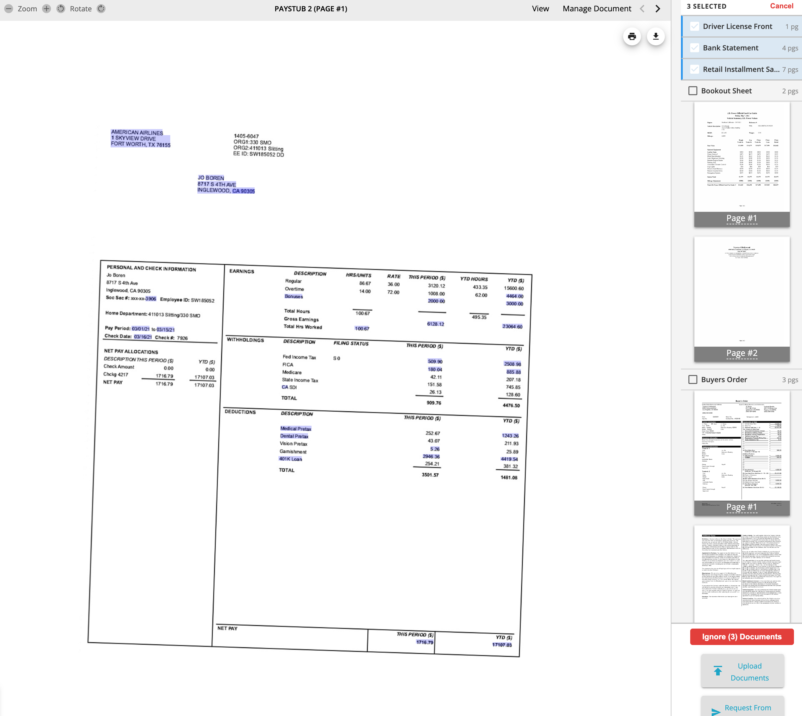 Ignore multiple docs step 2