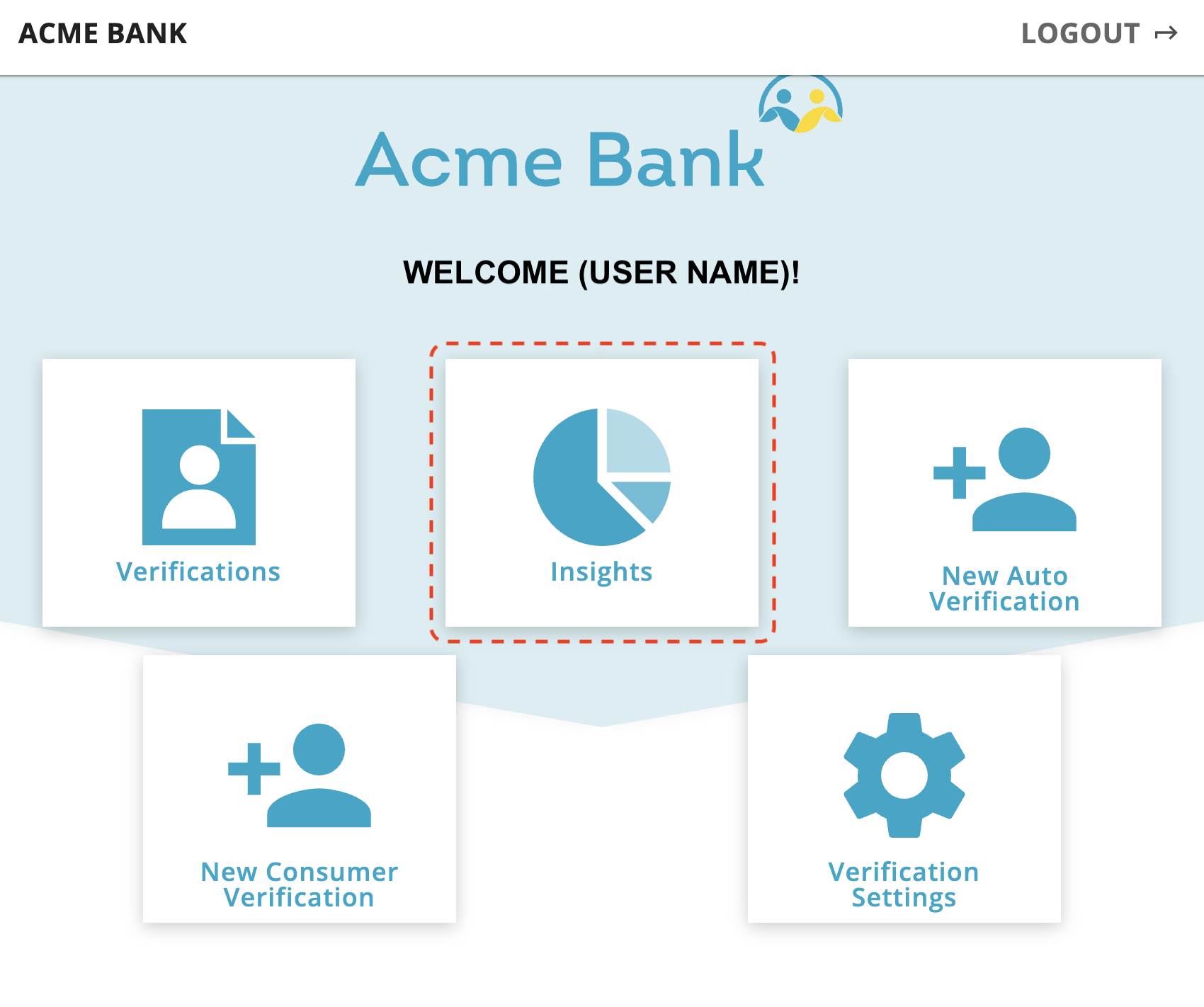 VerifyIQ UI homepage