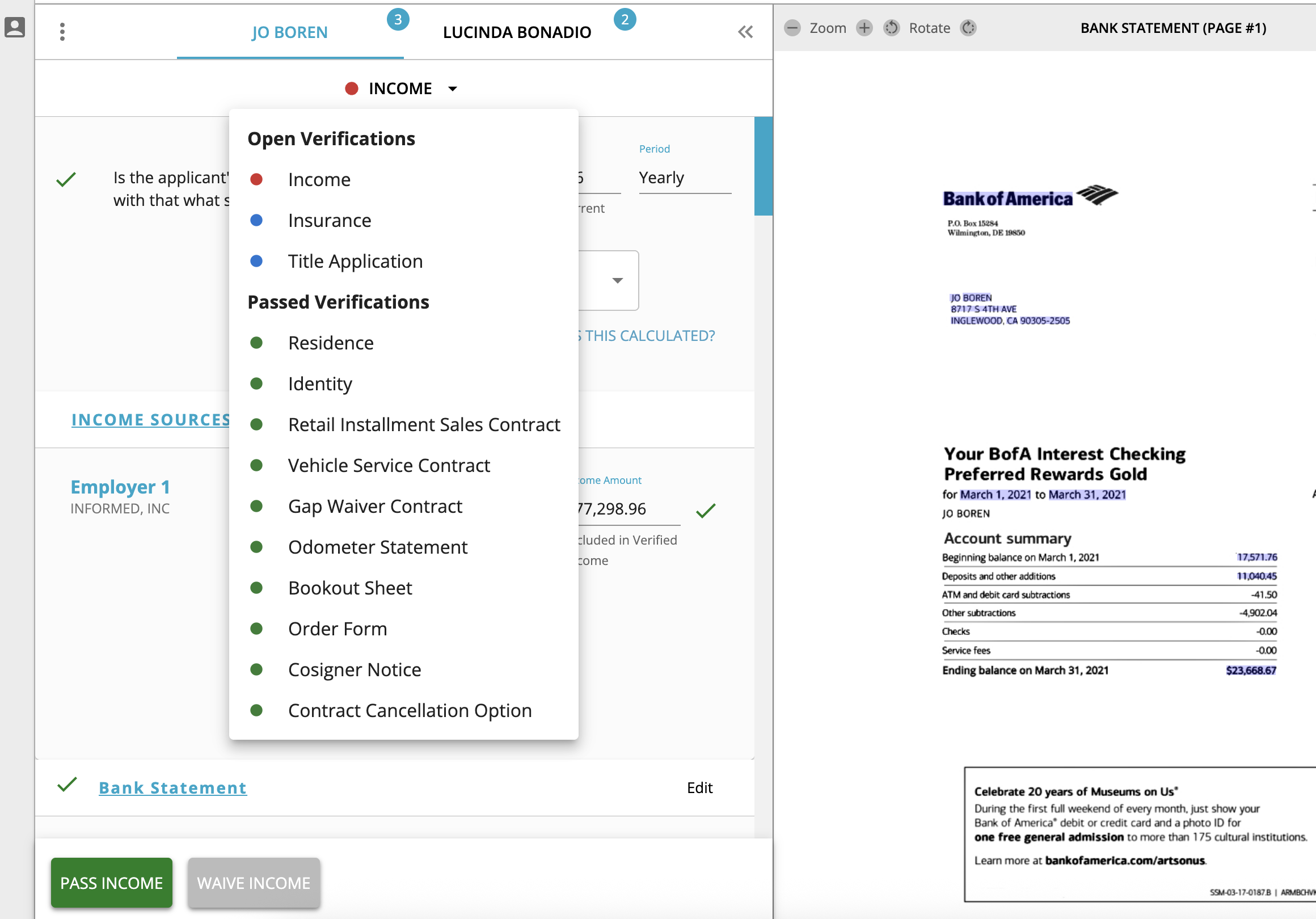 Open Verifications